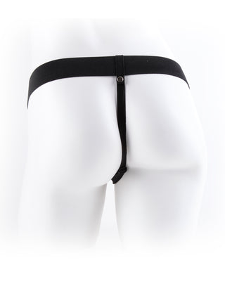 9 Inch Vibrating Hollow Strap-on With Balls - Flesh