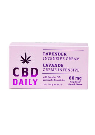 Earthly Body CBD Daily Intensive Cream 60 mg Strength Lavender 1.7oz