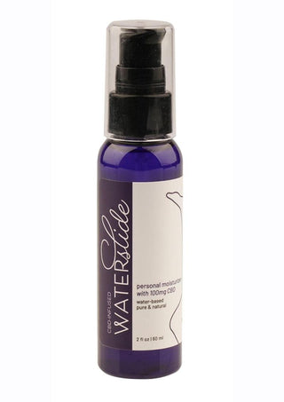 Earthly Body WaterSlide 100mg CBD Infused Personal Moisturizer Water Based Lubricant 2oz