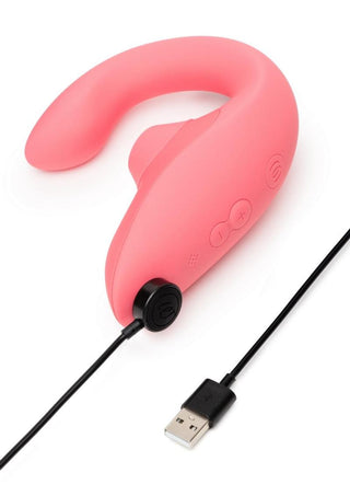 Womanizer Blend Rechargeable Silicone Vibrator with Clitoral Stimulator