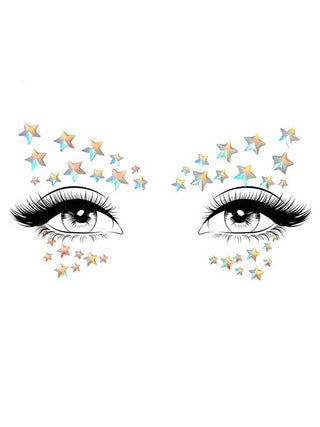 Celeste Glow in the Dark Face Jewels Sticker LA-EYE045