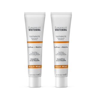 Eurofresh Whitening Saffron & Matcha Toothpaste Set of 2