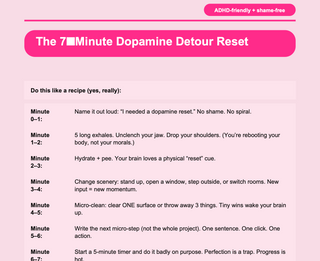 “Get Back on Track After Dopamine” Reset FREE!